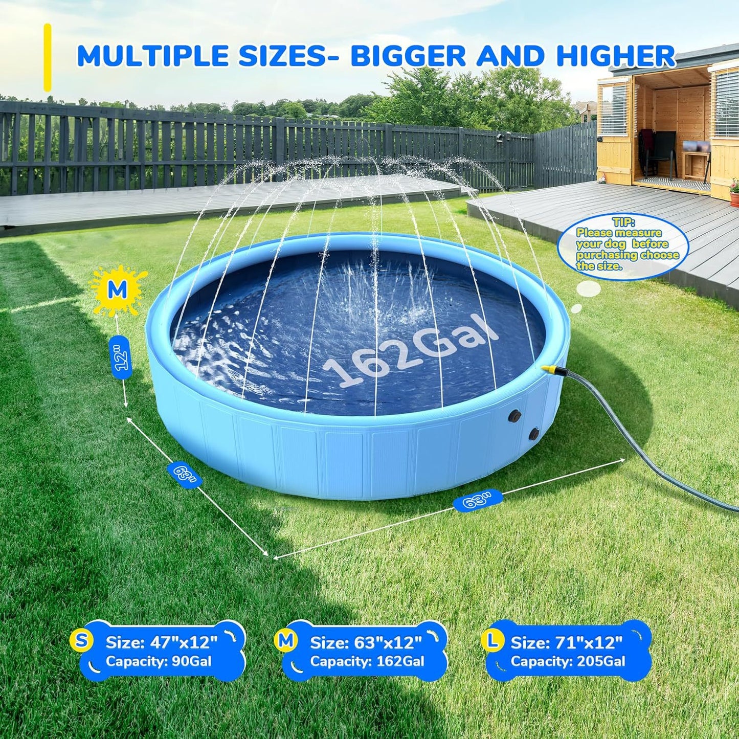 Portable Splash Fun Pool for Pets