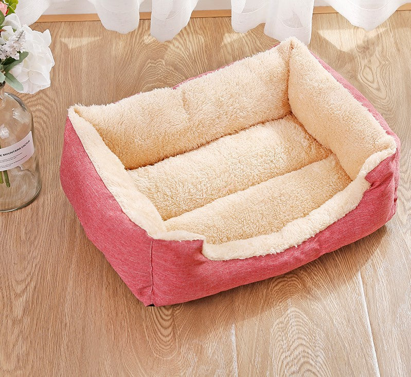 Cozy Fleece Pet Nest for Medium and Large Pets